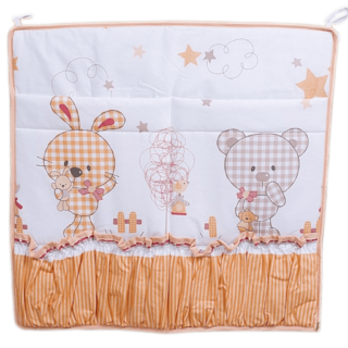 Betttasche Trixie fürs Babybett orange